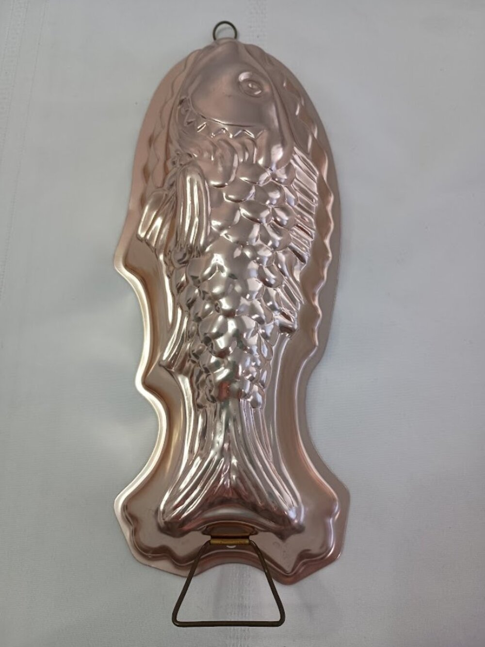 Vintage Copper Fish-Shaped Mold